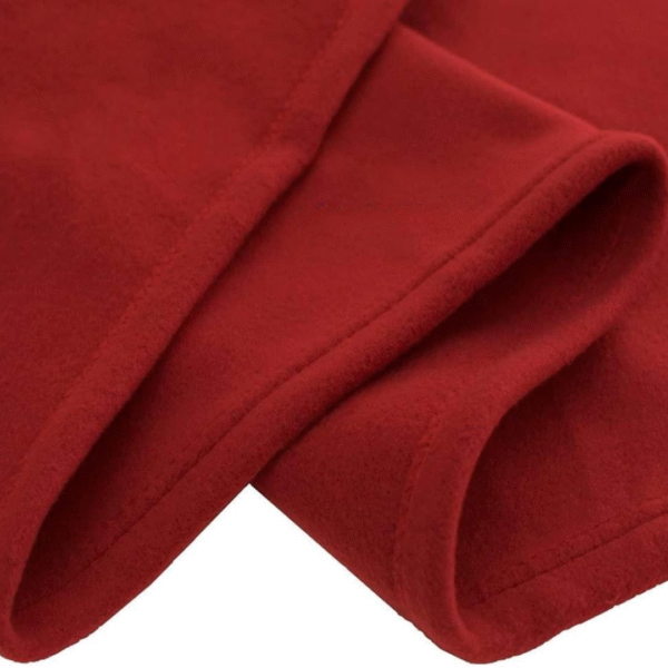 800 GSM Special for Heavy Winter Plain Light Weight Polar Fleece Blanket (RED Double Size) - Image 5