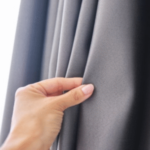 Blackout Grey Color Window Curtain 40Gsm for Hospitality & Home Use