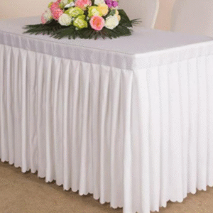 Rectungular Table Cover Frill Pattern Crush/Heavylycra/Slimlycra for Hospitality & Home Use
