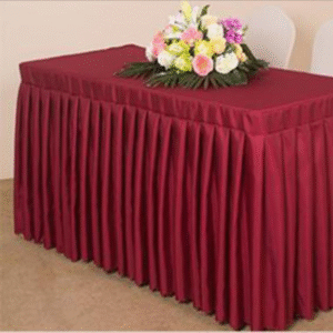 Rectungular Table Cover Frill Pattern Crush/Heavylycra/Slimlycra for Hospitality & Home Use