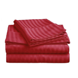 Red Color Bedsheet 210Tc for Hospitality & Home Use