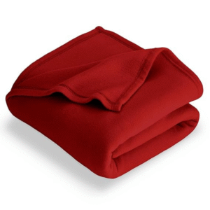 Red Double Blanket 1200Gms 90X90 for Hospitality & Home Use
