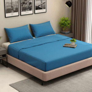 Skyblue Bedsheet 210Tc for Hospitality & Home Use