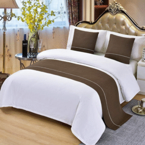 Bed Runner Grey Color for Hospitality & Home Use