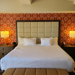 210Tc Premium Stripe Bedhseet With Pillow Cover Set for Hospitality & Home Use