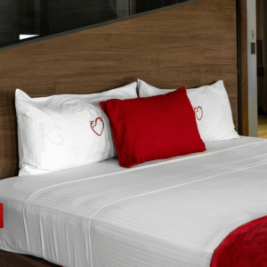 300Tc Premium Stripe Bedhseet With Pillow Cover Set for Hospitality & Home Use