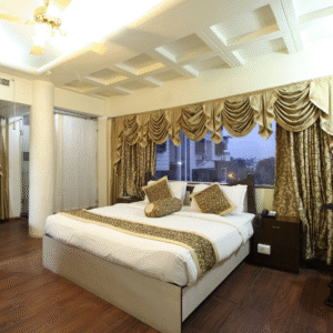 Flower Design Bedrunner With Cushion Cover for Hospitality & Home Use